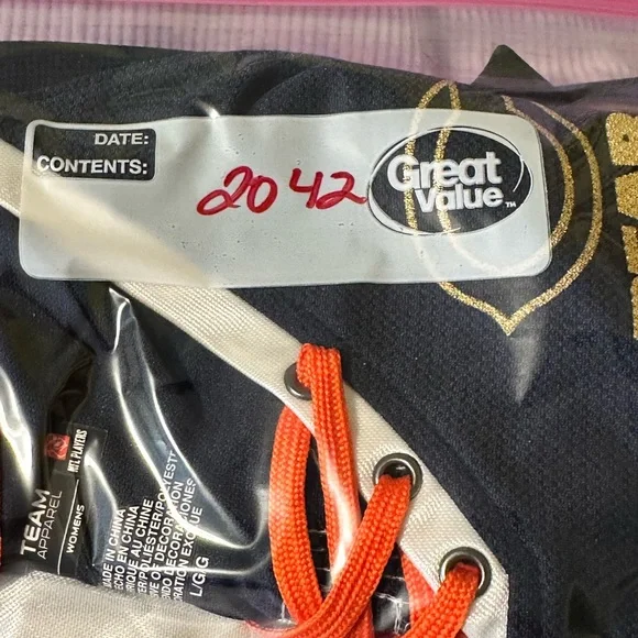 NFL Team Apparel Navy Jersey with White and Orange Details Chicago Bears Forte - Picture 13 of 13